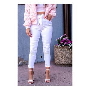 Nwt- “The Black Label”High Waist Paperbag Jeans